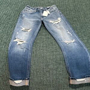 Artemis Vintage Distressed Blue Jeans